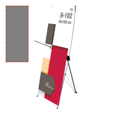 BANNER ALUMINIO 80x198 CM "SESCOR"