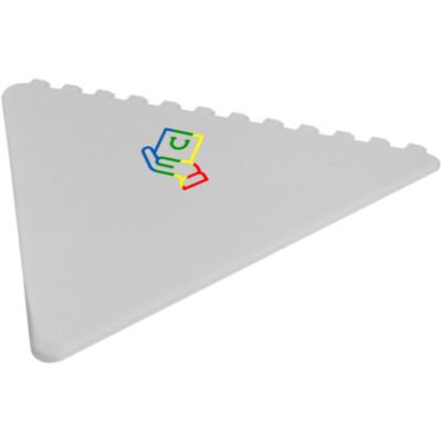 Rascador de hielo de plástico reciclado triangular "Frosty"