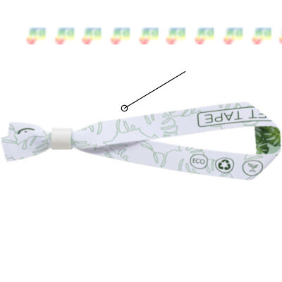 Pulsera para festivales de PET reciclado "El"