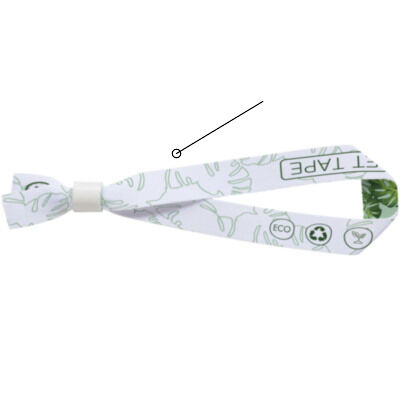 Pulsera para festivales de PET reciclado 