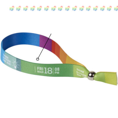 Pulsera metálica multicolor festival "Evi"