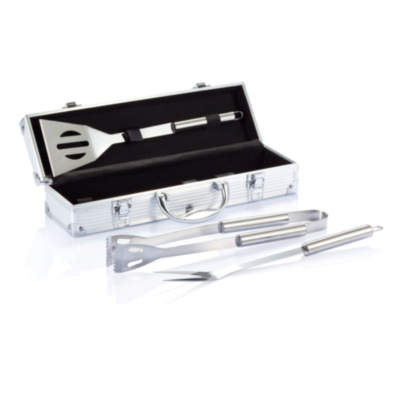 Set Barbacoa 3 piezas en caja de aluminio Set Barbacoa 3 piezas en caja de aluminio