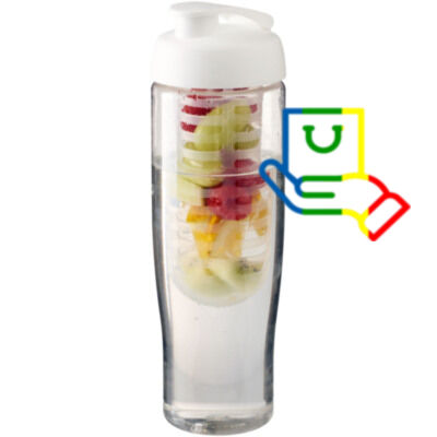 H2O Active® Tempo Bidón deportivo e infusor con Tapa Flip de 700 ml